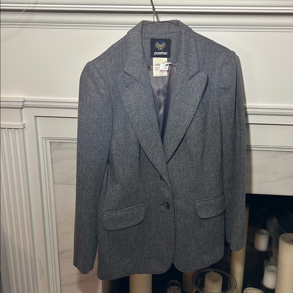 Vintage 100% Wool Blazer Jacket Size 11/12